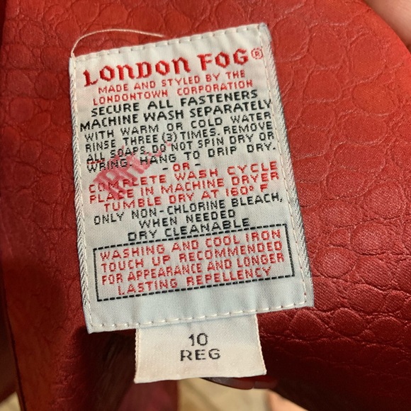 Vintage London Fog Burgundy Croc Trench 10 - Picture 15 of 15